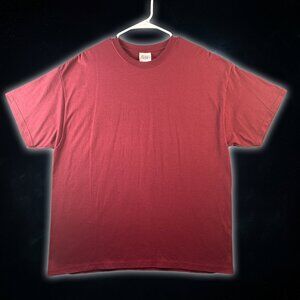 Hanes Heavyweight Maroon Basic Comfy Short Sleeve T-Shirt Unisex Adult Size XL